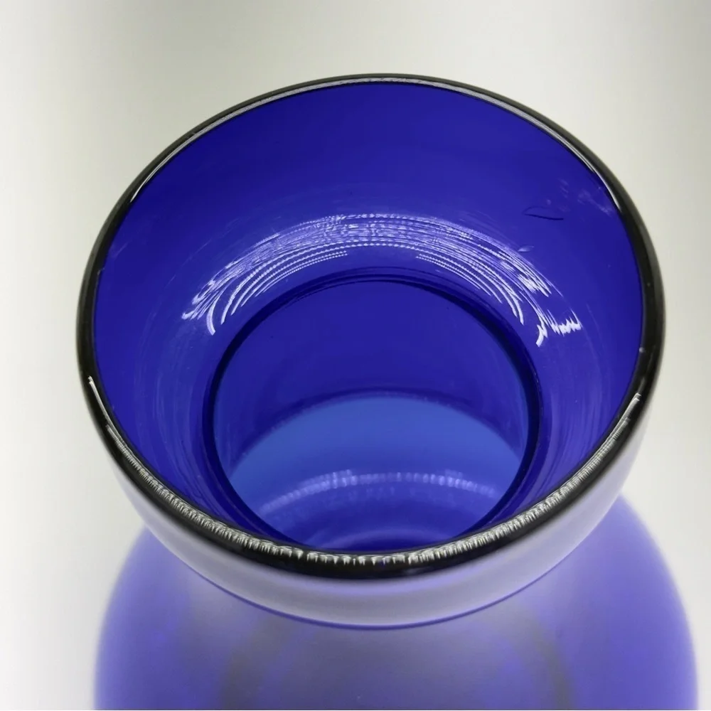 Antique Cobalt Blue Hyacinth Bulb Vase